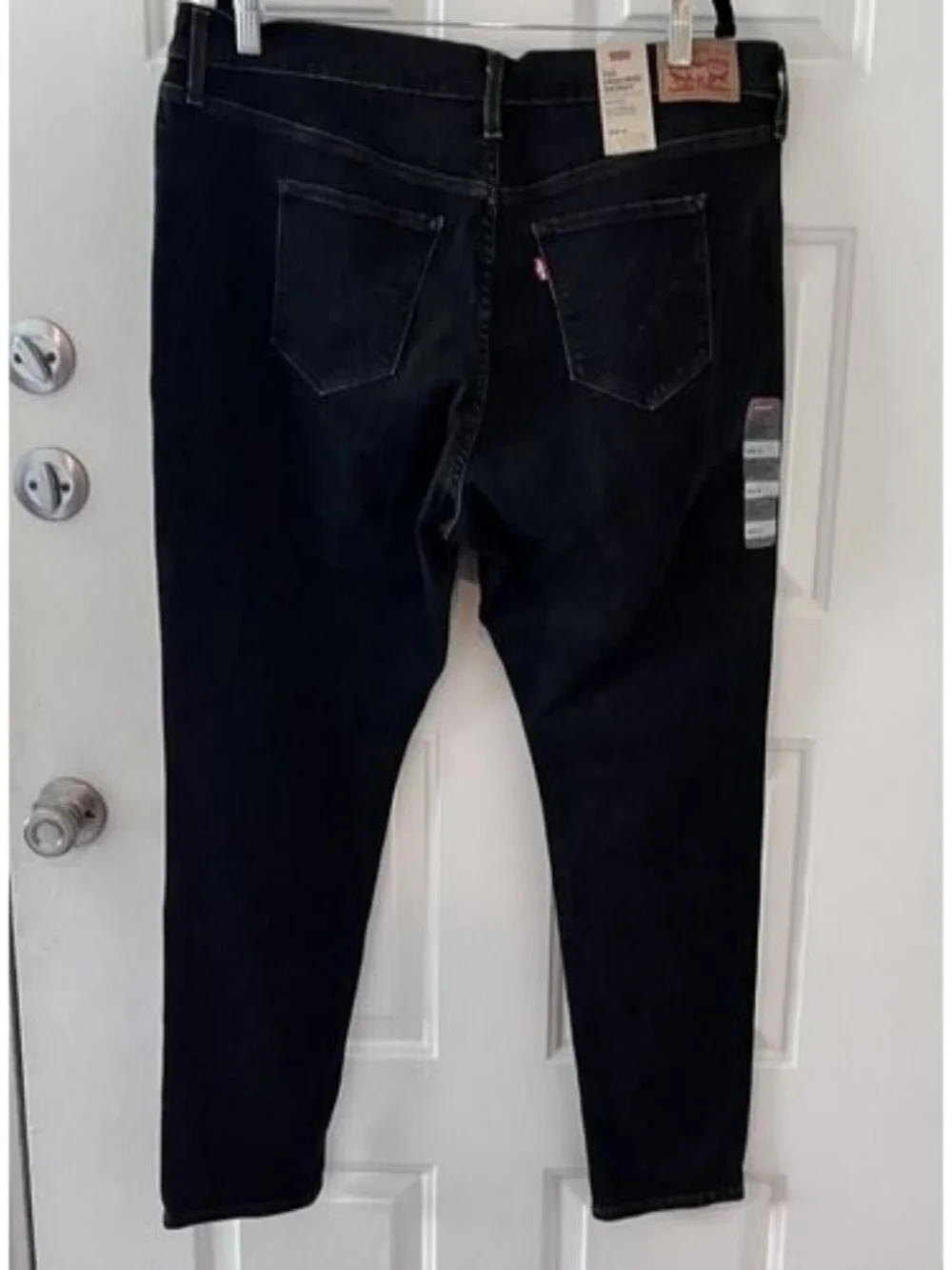 NEW Levi’s 721 High Rise‎ Skinny Jeans Plus Size 18W Solid Black MSRP $69